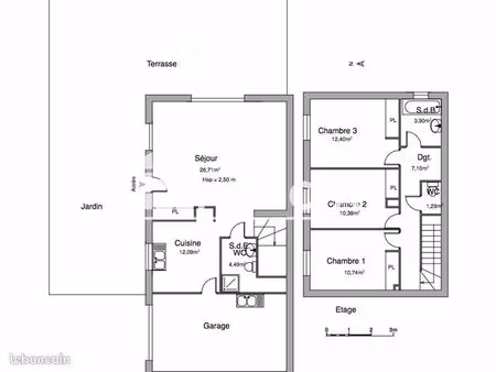 villa 4 pièces 89 m²