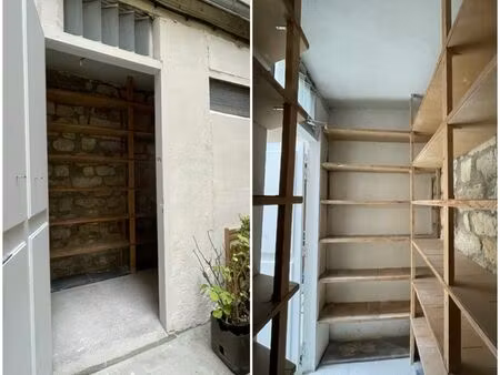 local stockage(4m2) + cave(4m2)