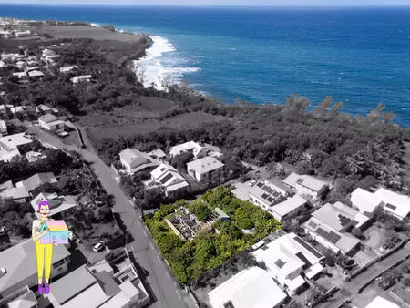 rare ! manapany-les-bains - terrain plat de plus 1200 m2 à quelques pas du littoral - ref.