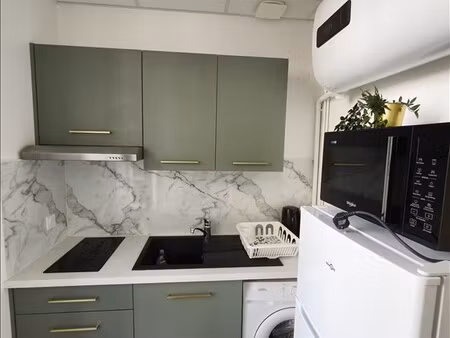 appartement - rdc - 18 m2 - 1 pièce - meublé