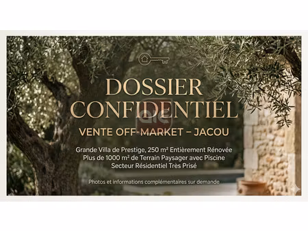 jacou - villa contemporaine 7 pièces d'environ 250 m2 sur 10