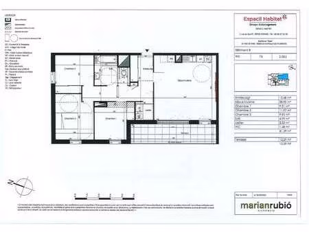 location appartement 4 pièces à la chapelle-des-fougeretz (35520) : à louer 4 pièces / 81m