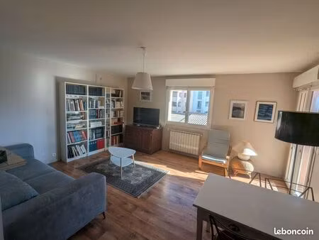 t3 meublé 75m2 avec parking et clim