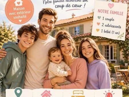 famille recherche maison t4 / t5