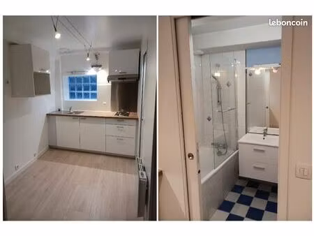 charmante petite maison de ville f2 d'env. 44 m2 (habitation env.27m2 + garage/cellier env