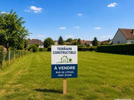 terrain constructible secteur attractif d'igny 91430