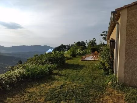 gard (30)  bordezac : villa plain pied avec vue imprenable sur les cévennes