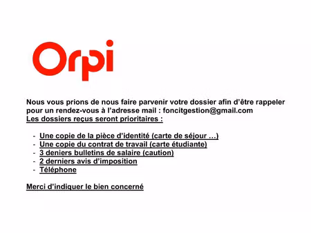 location appartement  44.61 m² t-2 à massy  865 €