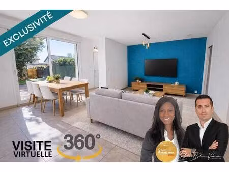 maison mitoyenne à étage de 71 m² 2 chambres + bureau avec jardin et garage