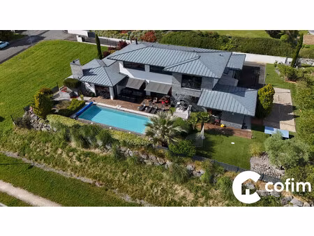 serres-castet - villa haut de gamme - vue pyrénées