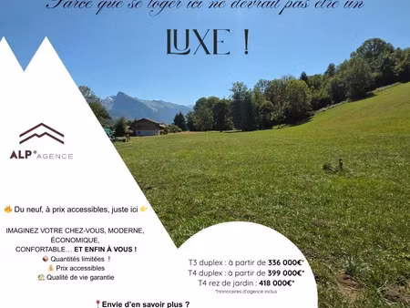 vente appartement 3 pièces 73 m² la rivière-enverse (74440)