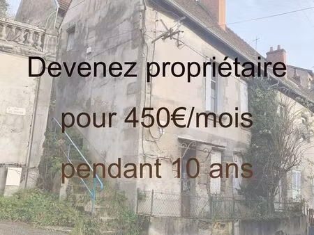 maison avec travaux 2 chambres grenier aménageable 450/mois pendant 10 ans