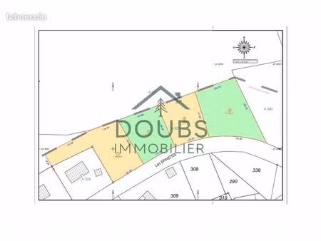 terrain 900 m² le luhier