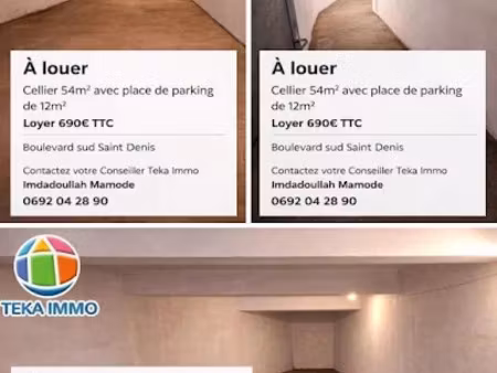 location locaux professionnels 62 m² à saint-denis (97400)  690 €