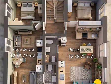 vente appartement 2 pièces à caudan (56850) : à vendre 2 pièces / 34m² caudan