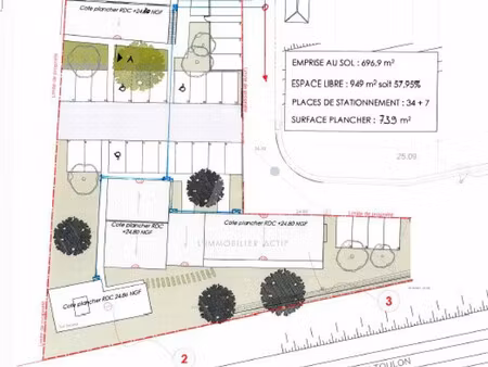 vente ensemble immobilier la garde  739m² 13 pièces 1 190 000€ var