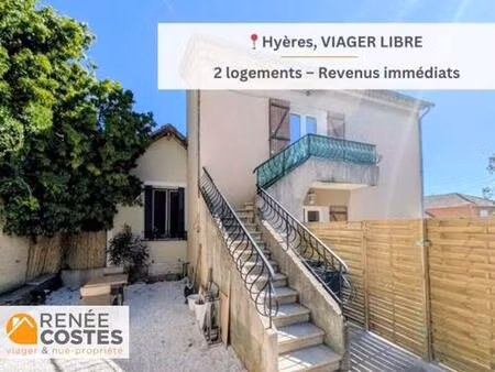 viager libre - h73 ans - hyeres (83400)