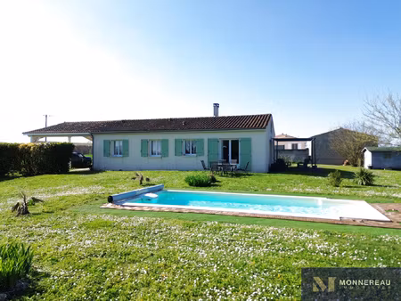 maison individuelle avec terrain clos et piscine