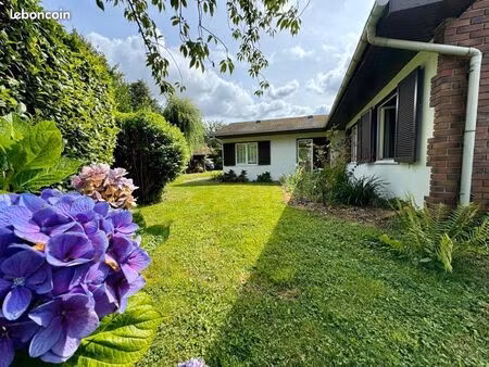 ?maison de plain-pied 141 m² – terrain 1005 m² – quincampoix – 308 000