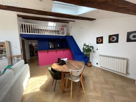 ? t3 77m² rénové 2024 + mezzanine – lumineux – faibles charges – bourg-de-péage