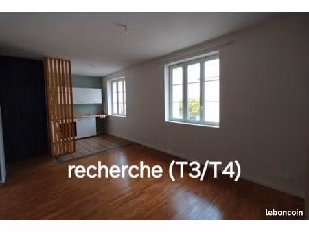 recherche urgente de logement (t3/t4)