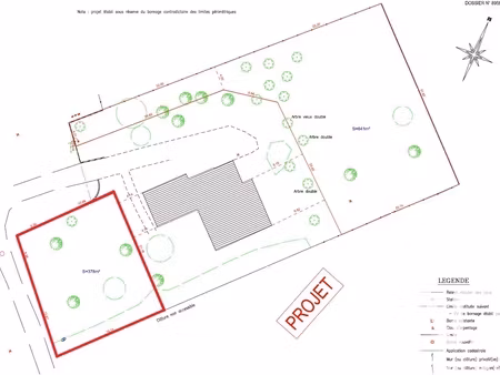vente terrain à bâtir 378 m²