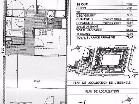 location vide six-fours centre