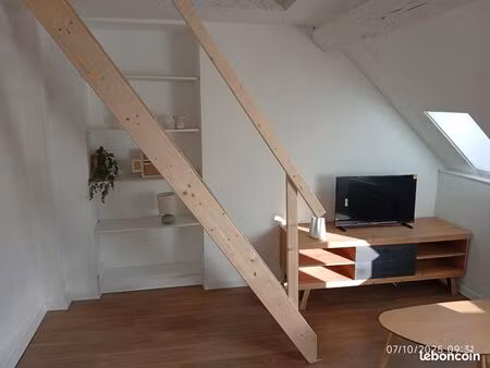 charmant t1 bis duplex meublé refait à neuf