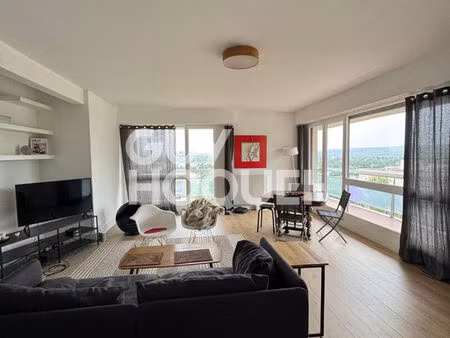 appt le pecq st wandrille 3 /4 pièces/ dernier étage/ meublé/ parfait état