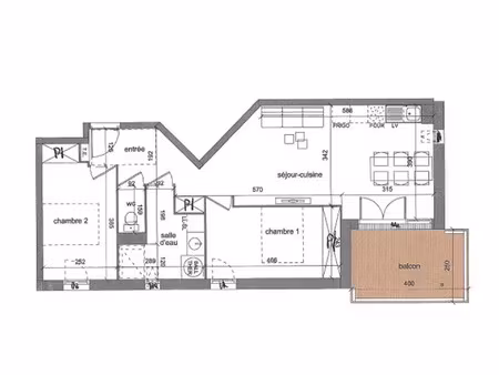 appartement biscarrosse m² t-3 à vendre  296 000 €