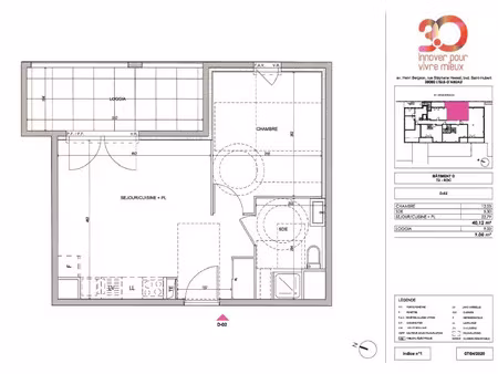 location appartement 2 pièces 40 m² à l’isle-d’abeau (38080)