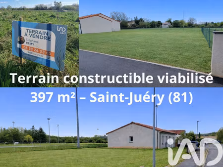 vente terrain à saint-juéry (81160) : à vendre / 397m² saint-juéry