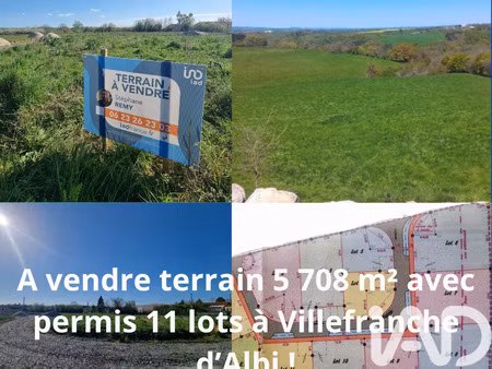 vente terrain à villefranche-d'albigeois (81430) : à vendre / 5708m² villefranche-d'albige