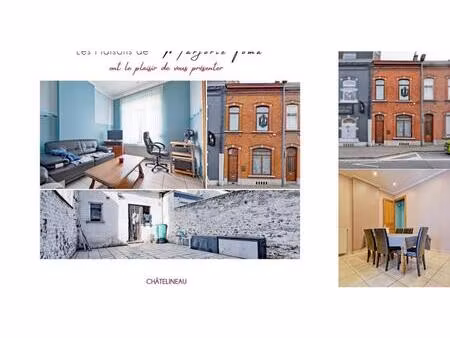 maison à vendre à chaussée de gilly 83 châtelineau (vbe10062)