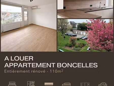 appartement 3 ch à louer à boncelles  rénové!
