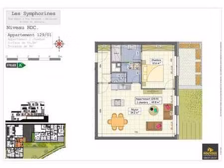 appartement 1 chambre réservé pour l'ais