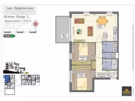 magnifique appartement 2 chambres