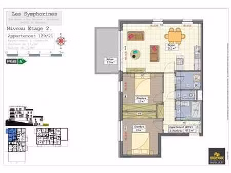 magnifique appartement 2 chambres