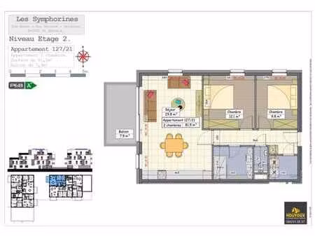 magnifique appartement 2 chambres