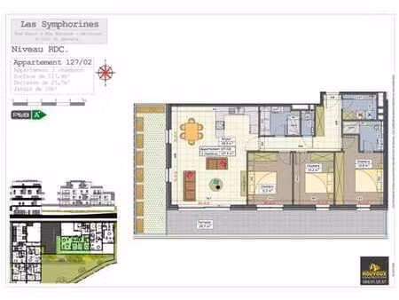 magnifique appartement 3 chambres