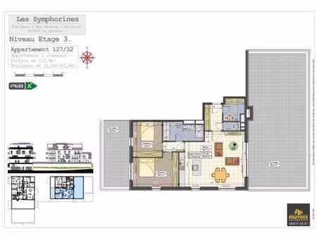 magnifique penthouse 2 chambres