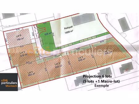 terrain 6 800m² constructible et divisible