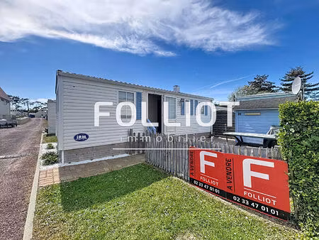 a vendre 50590 montmartin sur mer plage parcelle de terrain + mobil home 30 m2 caravaning 