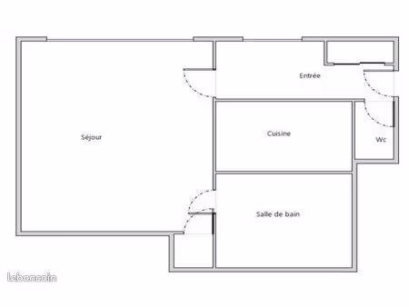 studio 1 pièce 26 m²