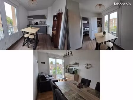 loos proche lille - appartement t2 meublé - 1 chambre - 1 canapé-lit - parking