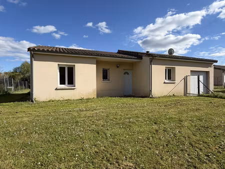 maison de plain-pied 88m2 - 3 chambres - garage et jardin