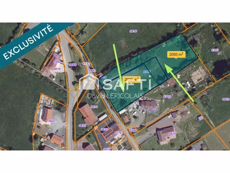 vente terrain 2100 m² à graignes mesnil angot (50620)  34 500 €