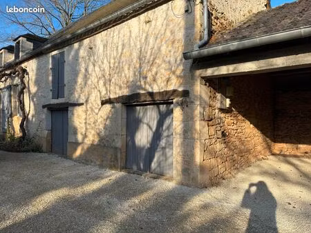 maison individuelle en pierre avec jardin
