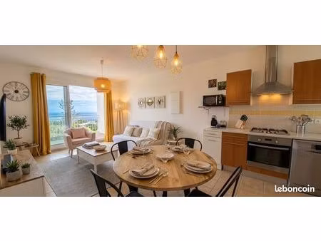 appartement t3 meublé avec belle vue mer