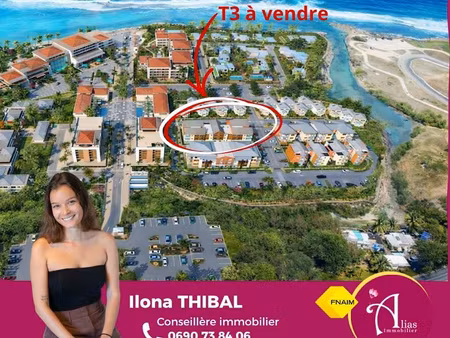 à vendre appartement t3 rdc le moule secteur royal key